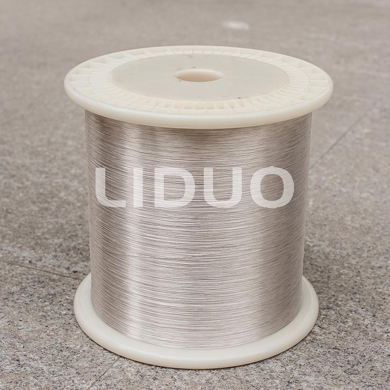 Silver-plated copper alloy tinsel wire
